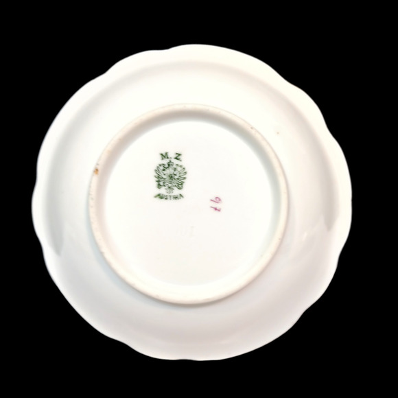 Set/6 M Z Austria 5.25" Fruit Berry Sauce Bowls 1884-1909 Moritz Zdekaur - Picture 3 of 4